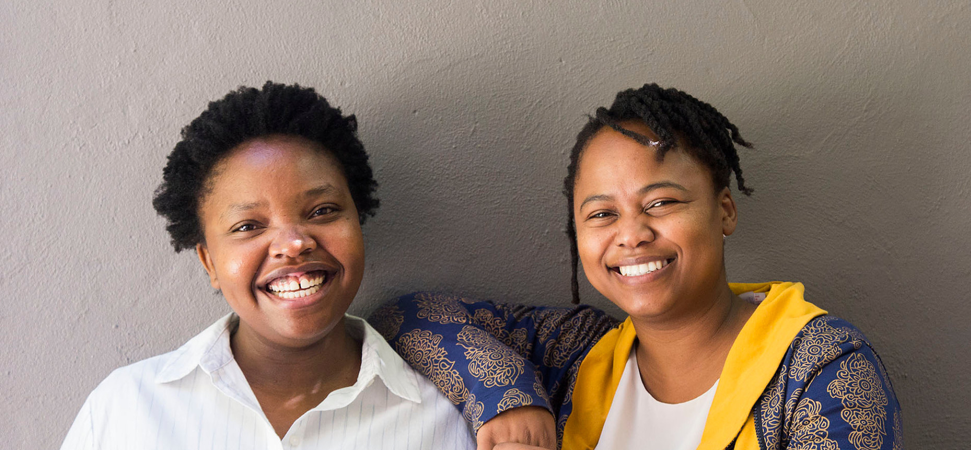 Curators Nkule Mabaso and Nomusa Makhubu